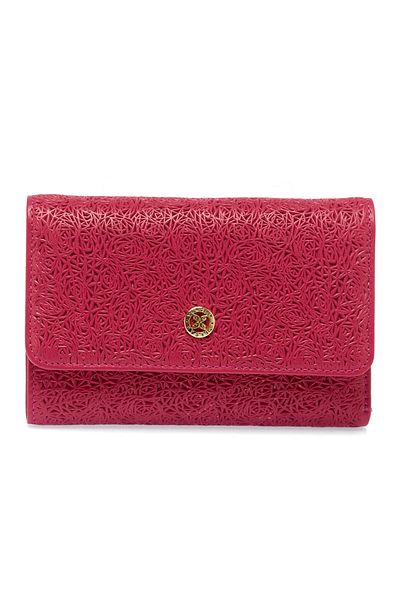 Tergan Pink Leather Women's Wallet 05788p98