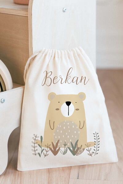 Miomundo Ayı Figürlü Oyuncak Çamaşır Saklama Torbası Isimli Çok Amaçlı Çanta ...