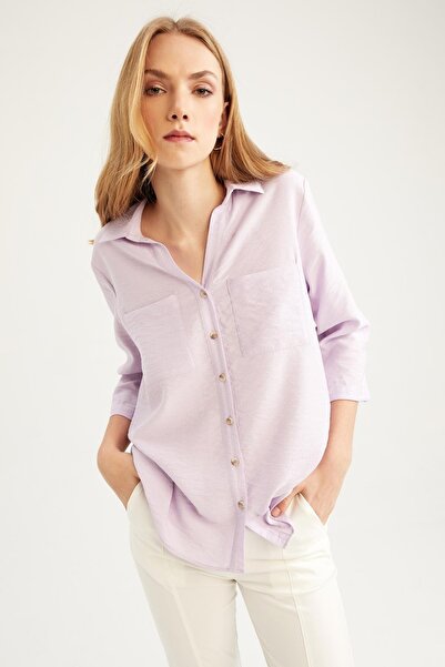 DeFacto Μακρυμάνικο πουκάμισο με κανονική εφαρμογή