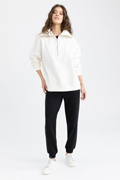 DeFacto Regular Fit basic Geri Dönüşümlü Jogger Eşofman Altı