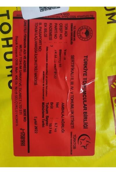 MUTLU TOHUM Firba Bilensoy 80 Sertfikalı Yonca Tohumu, Kaplamalı, Kaplı 1 Kg