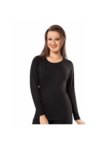 Sygstore Tricou termic pentru femei Kota, pentru iarnă, negru