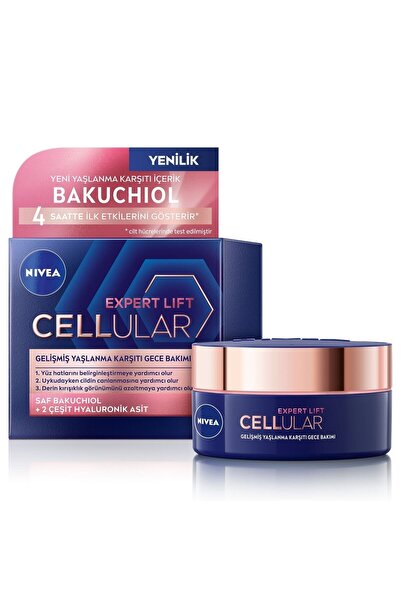 NIVEA Yaşlanma Karşıtı Bakuchiol Cellular Expert Lift Spf 30 Gelişmiş Gece Yü...