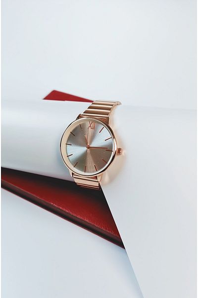 pullmarkt Retro Roman Numeral Steel Case Women's Wristwatch Teen Wristwatches