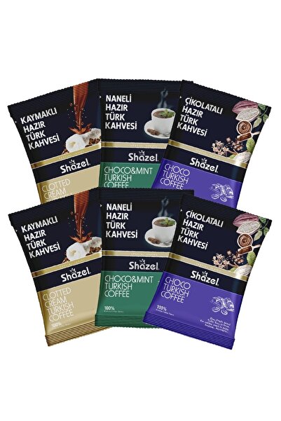 Shazel Hazır Karma Special Hazır Türk Kahvesi 6'lı (100GR. X 6 ADET)