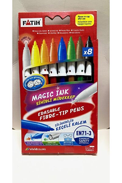 Fatih Magıc Ink Silinebilir Keçeli Kalem,8 Li
