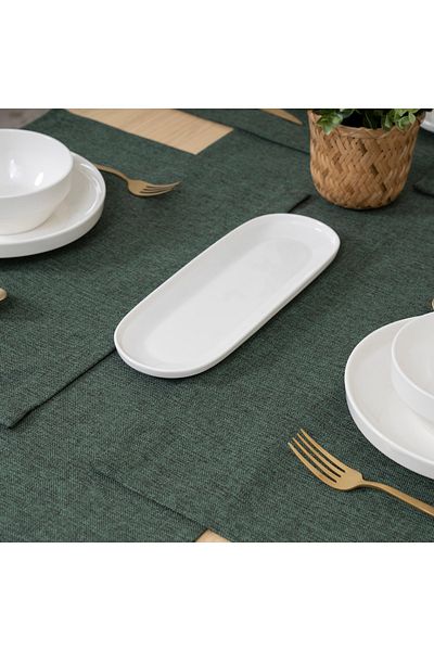TOSHE 2-Piece Aria Fabric Decorative American Service