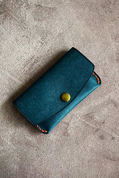 Safir Leather Italian Pueblo Minimal Leather Card Holder
