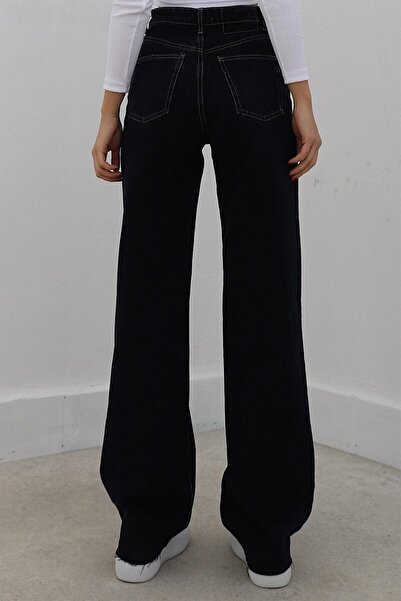 Trn JNS Yulia Super High Waist Women's Loose Jeans Palazzo Pants