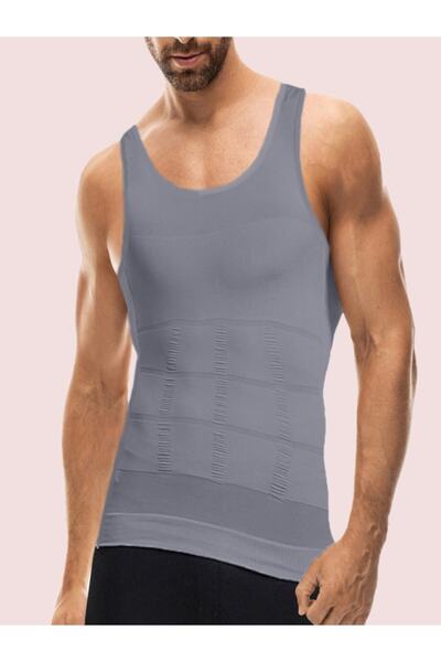 MİSTİRİK Torenova Men's Corset Undershirt Straighten Your Belly Area Gray Color
