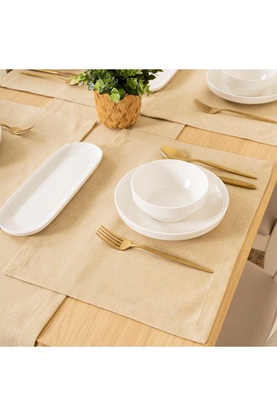 TOSHE 2-Piece Aria Fabric Decorative American Service