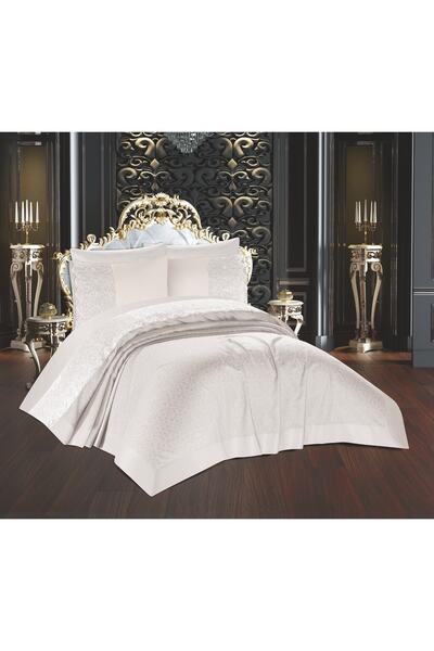 Ricello Home طقم بيكيه بروكيد برباط فرنسي Brkr001 مزدوج 6 قطع