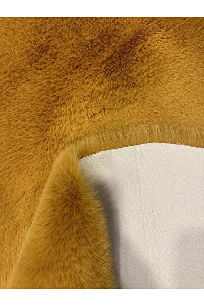 ExtraCarpet Tavşan Tüyü Premium Kalite Tüy Dökmez Halı Hardal