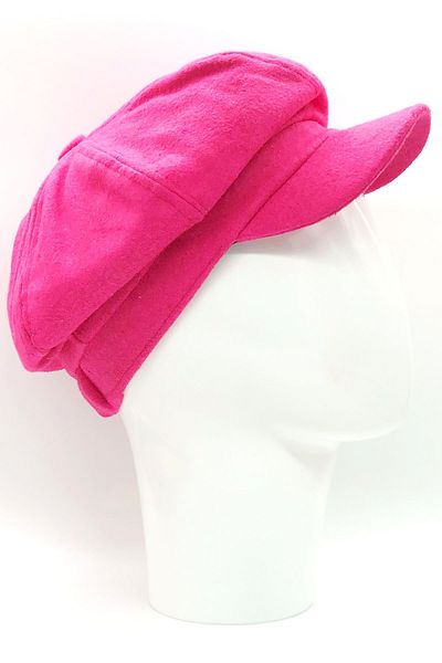 Hoppe Winter Women's Wool Fuchsia Cap Hat