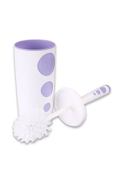 Flora White Toilet Brush