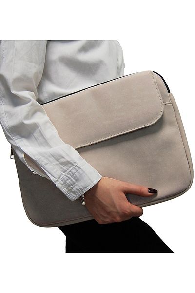 D'VERS Cremă unisex 13-14-15,6 inchi compatibilă Macbook Geanta pentru laptop