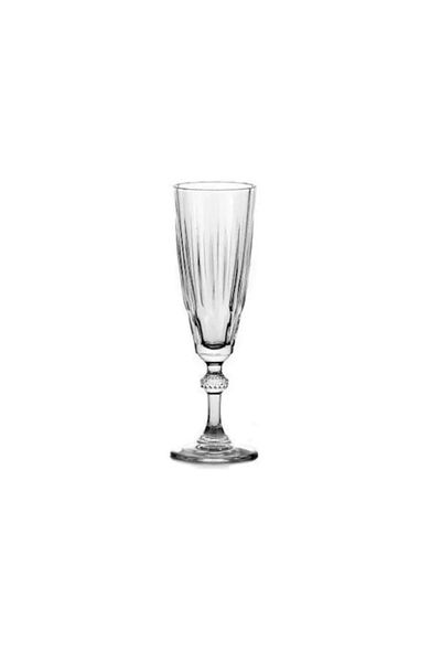 Paşabahçe 440069 Diamond Plain 6-Piece Flute Glass 170 Cc