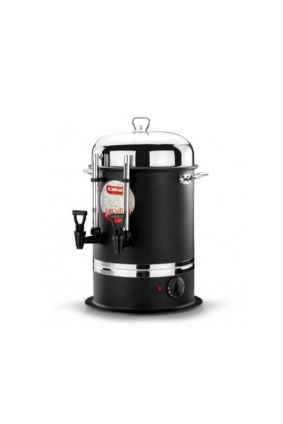 ÇAKIR 50 Bardak Siyah Çay Semaveri & Otomatı 6 lt