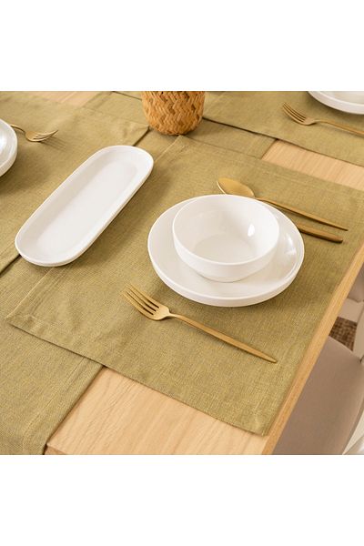TOSHE 2-Piece Aria Fabric Decorative American Service
