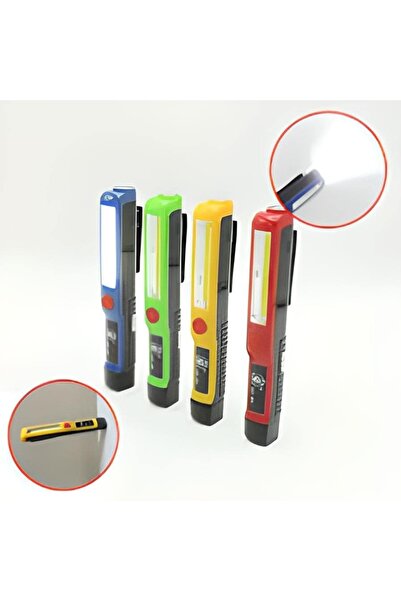 ZFN 5w Çok Amaçlı Mıknatıslı 3 Fonksiyonlu Led El Feneri Kamp Lambası Tamir L...