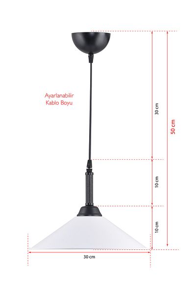 DEDE Single UFO Pendant Lamp Chandelier White Decorative Object