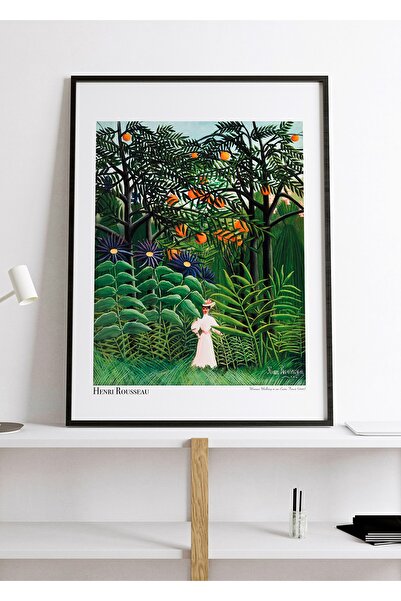 ARTHOUSECOLLECTIVE Poster Henri Rousseau - Femeie care merge într-o pădure ex...