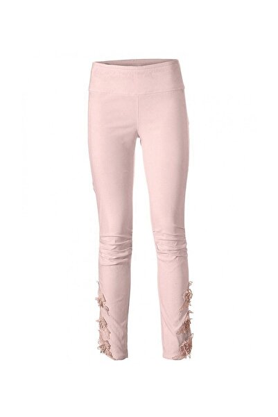 Bulalgiy Kadın Gül Kurusu Skinny Dantel Pantolon - Bga136871