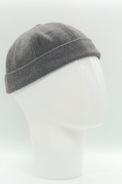 Hoppe الشتاء ختم رمادي غامق الرجعية الهيب هوب Dockers Visorless كيب Skullcap قبعة قبعة