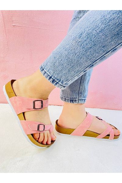 YILDIZ SHOES Unisex Orthopedic Insole Triss Flip Flop Daily Beach Beach Outdoor Home Guest Slippers Pink