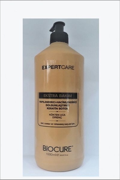 Biocure Expert Care Structuring, volumizing Keratin Botox Cream for Damaged Hair 1000 Ml
