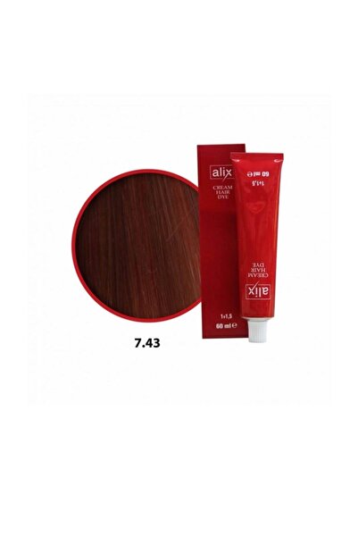 Alix Saç Boyası 60 ml 7.43 Kumral Bakır Dore