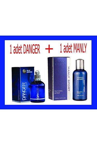 Akat Gardi Danger Blue Marine 125 Ml + Manly Sport 125ml Mavi Efsane Süper 2 ...