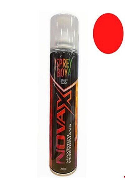 Novax Sprey Boya Kırmızı 200 ml Yüksek Kapatıcı Üstün Kaliteli Sprey Boya 1 Adet