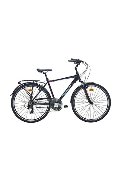Bianchi Travel 504 V Fren 28 Jant Şehir Bisikleti Siyah Kırmızı