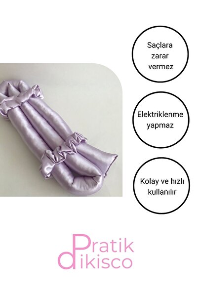 PratikDikisco Фритюрник за коса без нагряване Satin Hair Sausage