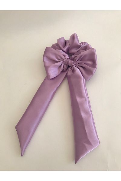 PratikDikisco Lila Satin Kurta Scrunchie Toka