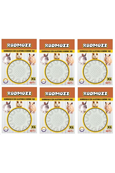 RodMozz Kemirgenler Için Xl Büyük Boy Kalsiyumlu Kemirme Taşı X 6 Adet