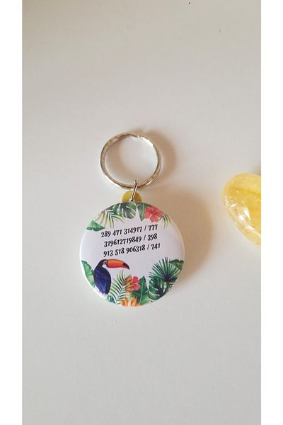 Anatolia Tukan Bird Symbol Wealth Number Sequence Keychain