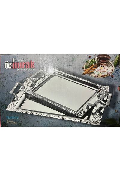 ÖZBURAK Petek 2 Li Ikramlık Ve Sunumluk Çay Tepsisi