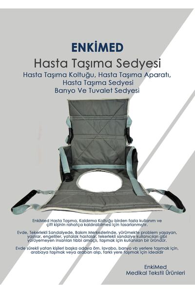 EnkiMed Çok Amaçlı Taşıma Bezi Güvenli Kaldırma ve Yer Değiştirme Aparatı