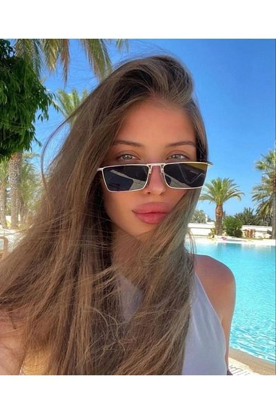 LOOKUP Unisex Women Men Uv400 Protected Black Gold New Season Vintage Sunglasses