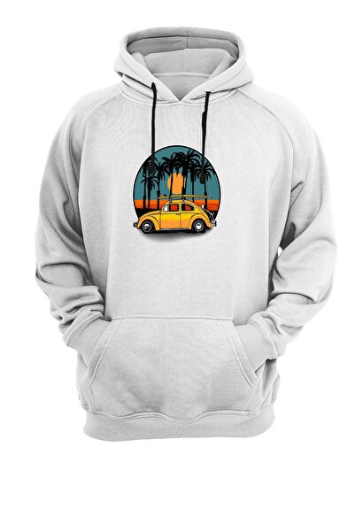 WİDİ Світшот з принтом автомобіля, унісекс