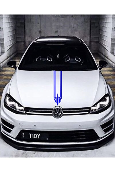 STİCKERCI BEY ملصق غطاء محرك السيارة 12*60 سم ختم مثلث غطاء محرك السيارة ملحق...