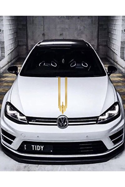 STİCKERCI BEY ملصق غطاء محرك السيارة مقاس 12 × 60 سم غطاء غطاء مثلث مطبوع علي...