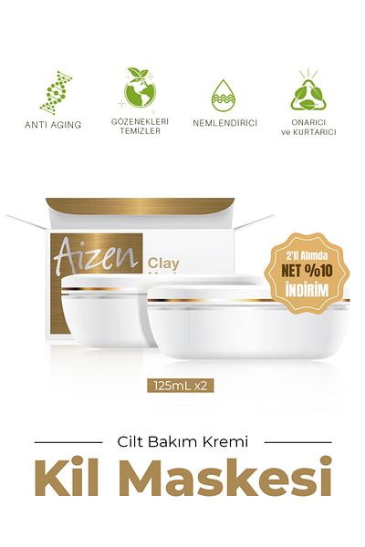 Aizen Clay Mask - 2 Pack Clay Mask