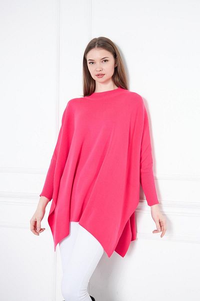 comstar Oversize Women's Sweater - Side Slit Poncho