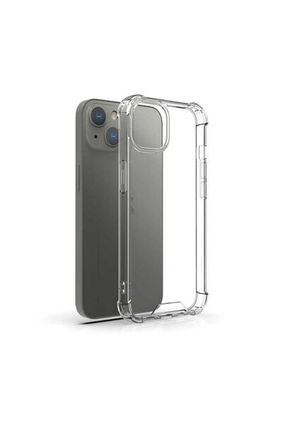 Nezih Case Apple iPhone 13 Mini Compatible Corner Protected Shockproof Transparent Silicone Case