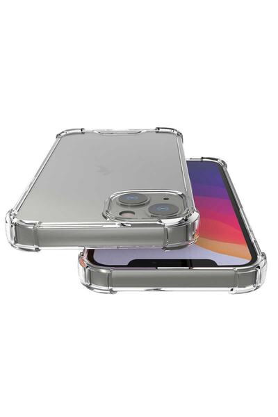 Nezih Case Apple iPhone 13 Mini Compatible Corner Protected Shockproof Transparent Silicone Case