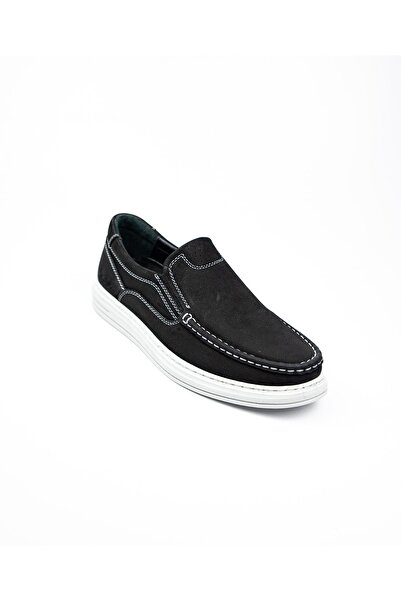 Voyager 6141-1 Чорні шкіряні чоловічі повсякденні черевики