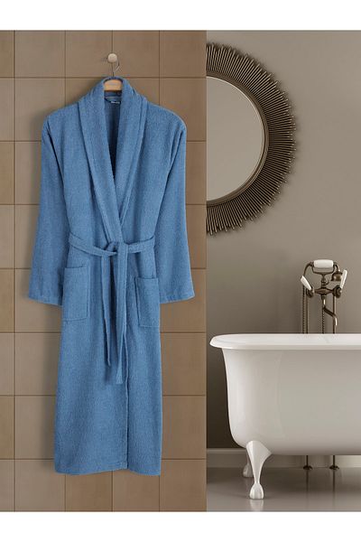 Eymir Home Collection Μεγάλο ανδρικό μπουρνούζι για ενήλικες Curl Joke